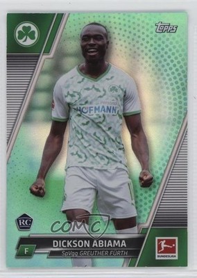 2021-22 Topps Bundesliga Aqua Foil 32/199 Dickson Abiama #83 Rookie RC 0sd7