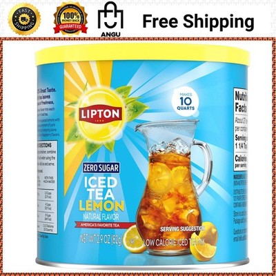 Lipton Diet Lemon Iced Tea Mix | Makes 10 Quarts | 5 Calories | Sugar Free
