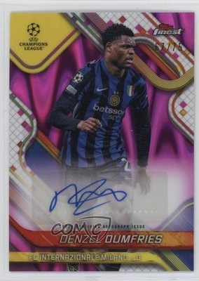 2024 Topps Finest UEFA Club Competitions 67/75 Denzel Dumfries #BA-DZ Auto 1tf2