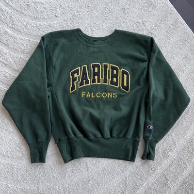 Vtg Faribo Falcons Champion Reverse Weave Sweatshirt Mens Size M Green Faribault