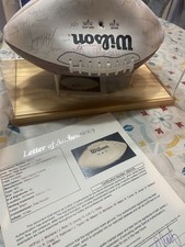 1990 San Francisco 49ers Super Bowl Champions Team Signed Football JSA COA