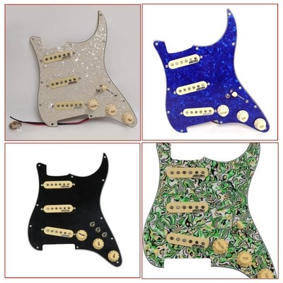 Prewired Loaded Pickguard with SSS Single Coil Pickup for Fender Strat Guitar