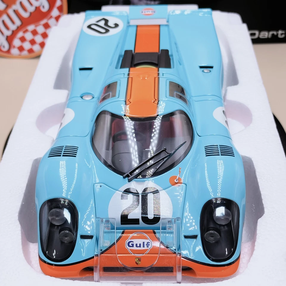 AUTOart 1/18 Porsche 917K Le Mans 1971 #20 Steve McQueen versión Gulf 87183 Foto 2 de 4