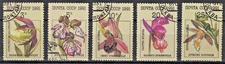 RUSSIA,USSR:1991 SC#5994-98 Used CTO Orchids AR1438