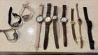 Lot Of 10 Woman's Vintage Watches- Seiko, Skagen, Wenger, Fossil, Elgin Untested