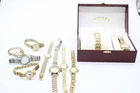 T x10 Ladies Rotary Quartz Wristwatches Inc Gold Tone, Two Tone, Not Tested Etc