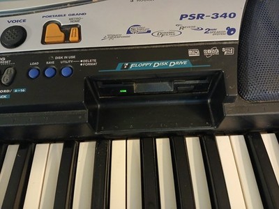 Yamaha PSR-340 Workstation Keyboard Synth MIDI Data Disk and 3