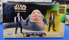 Star Wars  Power of the Force Jabba the Hutt & Han Solo Action Figure 1997