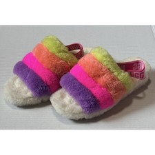 UGG Fluff Yeah - Women's Slide - Multicolor Sheepskin Slipper 1097169 - Size 9
