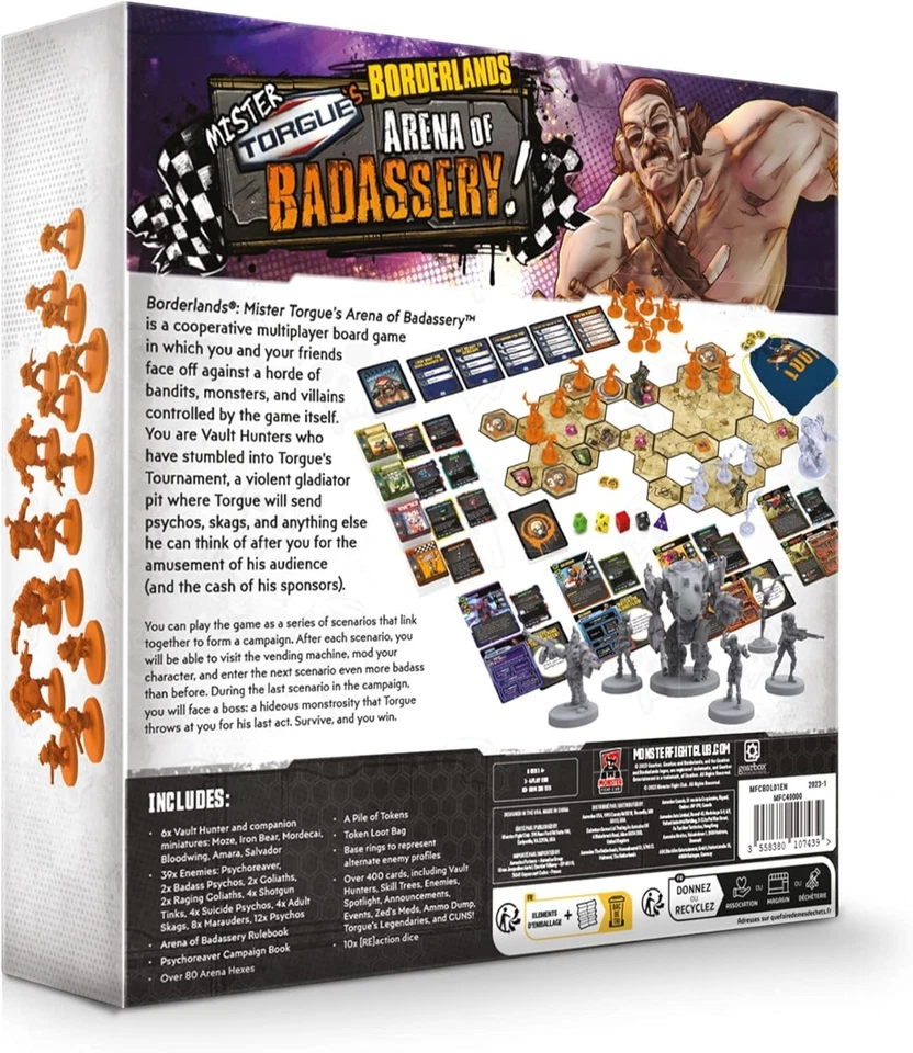 Borderlands Mister Torgues Arena of Badassery Cooperative Strategy Board Game - Image 2 of 4