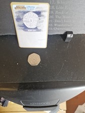 WWF 50 Pence Rare Coin Circulated with Change Checker Gold WWF Card #1