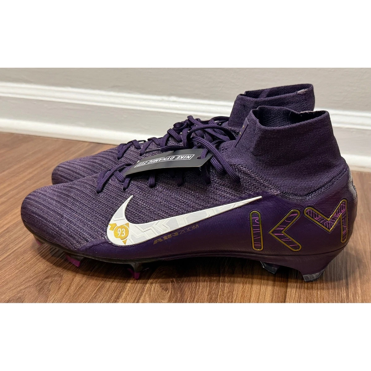 Nike Zoom Superfly 9 Elite FG “NBY” White Purple Gold 8.5M/10W FN6746-901 Swiss made watch is available for purchase on au PAY Market  main image 2