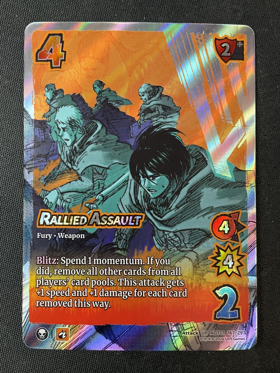 UniVersus Attack on Titan 167/297 Rallied Assault Ultra Rare Foil