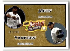 2008 Upper Deck Baseball Heroes Jose Reyes / Derek Jeter SN299 Beige #/299 #179