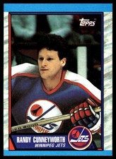 1989-90 Topps #63b Randy Cunneyworth Winnipeg Jets Hockey Card