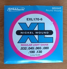 D Addario Saiten 6-String Bass EXL170-6 NEU