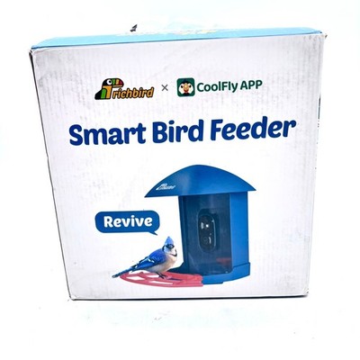 Richbird Blue IP65 Weatherproof Revive Smart Bird Feeder Camera w/ Two-Way Audio