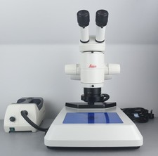 Profi Leica MZ75 Mikroskop mit Leica Beleuchtungstisch und Ringlicht