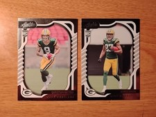 CHRISTIAN WATSON/ROMEO DOUBS 2022  PANINI ABSOLUTE ROOKIE FOOTBALL CARDS (2)🏈🔥