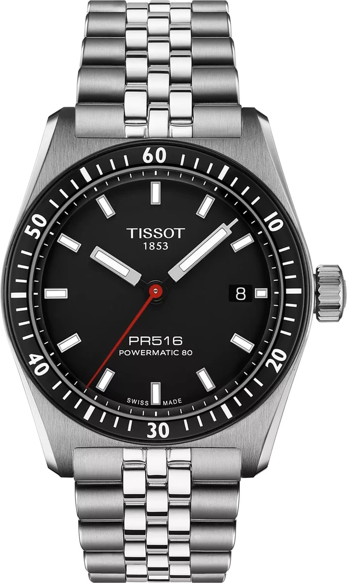 TISSOT Orologio Uomo Supersport Chrono – Cassa 45,5mm In Acciaio PVD Nero, Quadrante, Vetro Zaffiro, Cinturino In Pelle Marrone, T125.617.36.051.01