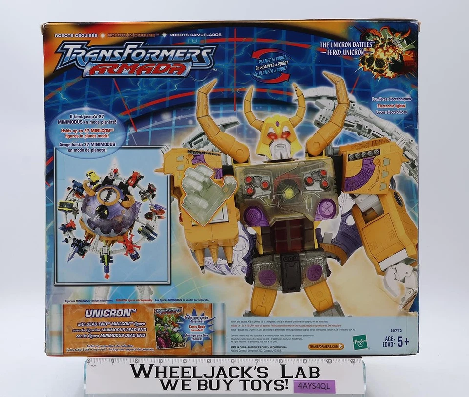 Unicron Supreme Class Transformers Armada 2003 Hasbro Action Figure NEW SEALED - Image 4 of 4