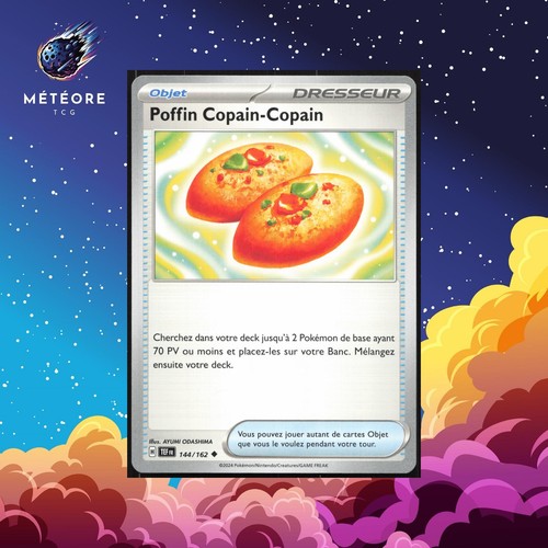 Carte Pokémon Poffin Copain-Copain 144/162 Forces Temporelles Français - Bild 1 von 2