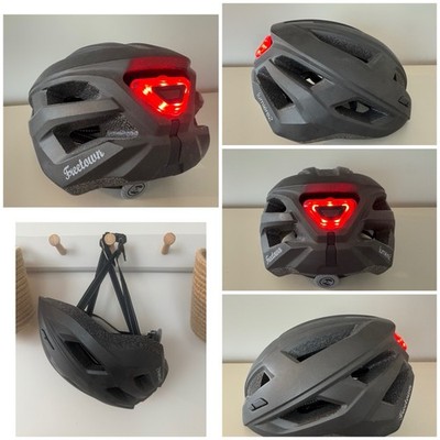 Neu Freetown Lumiere 2, Fahrradhelm für Erwachsene, MIPS, grau matt mit Rücklicht 
