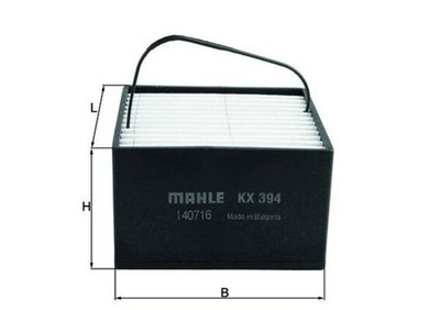 MAHLE Kraftstofffilter KX 394 Filtereinsatz mit Filterheizung Vorfilter für MAN