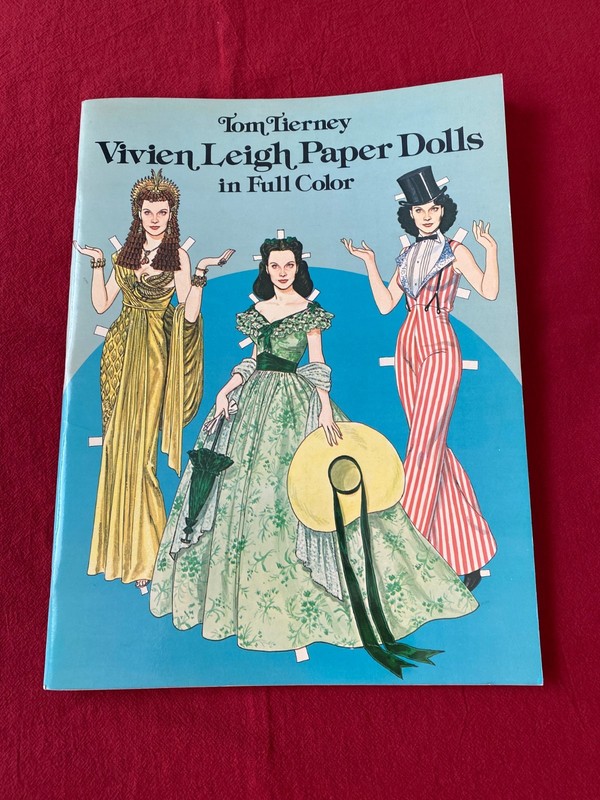 Vivien Leigh Paper Dolls in full color by Tom Tierney uncut 1981 VGC