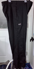 NWOT 2X CHEFWEAR BLACK PANTS ZIPPER 100 COTTON 4 POCKETS MA03