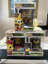 Funko Pop Devil Flanders 1029 Jack-In-The-Box Homer 1031 Raven Bart 1032