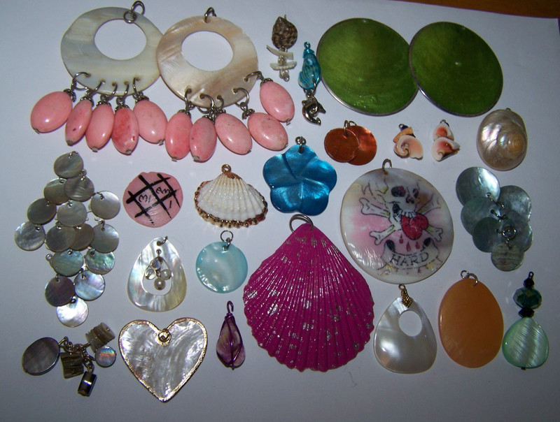 Jewelry Parts*Pieces Lot Craft JewelryMaking Art Mother Of Pearl Shell Seashells