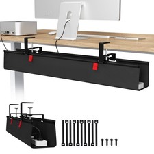 Univivi No Drill Under Desk Cable Management Tray 36 Cord Organizer For Table