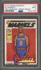 2019 Panini Donruss Net Marvels - Press Proof RJ Barrett RC #10 PSA 9 Mint