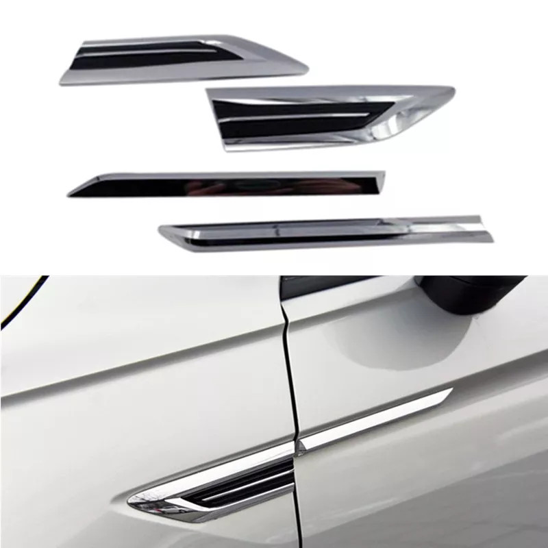 Chrome Side Fender Badge Decals Cover Fit for Volkswagen Tiguan 2017-2021