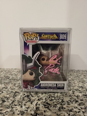 Andromeda Shun 809 FUNKO POP Animation Saint Seiya SIGNED Chris Patton NUMBER 2