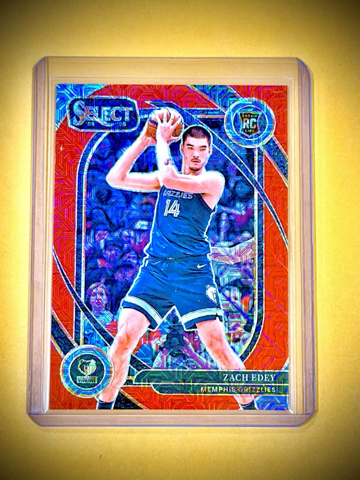 ZACH EDEY RC #20/20 = eBay 1/1 2024-25 Select Courtside Grizzlies RED MOJO PRIZM
