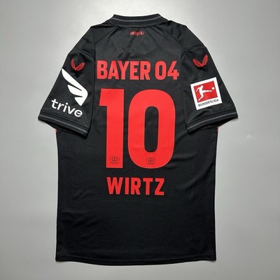 BAYER LEVERKUSEN CASTORE 2023/2024 FOOTBALL HOME JERSEY #10 WIRTZ