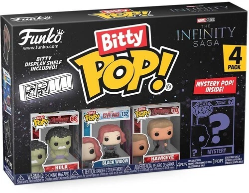 FUNKO BITTY POP!: Marvel - Hulk 4PK [New Toy] Vinyl Figure