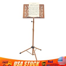 Music Stand Foldable Tripod Base Portable Sheet Music Stand Adjustable Height