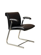 Boss Design Delphi Chair - Genuine Dark Brown Leather - UK DELIVERY