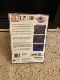 SimCity 2000 Sega Saturn 1995 - CIB Complete w/ Reg Card & Manual Tested Working