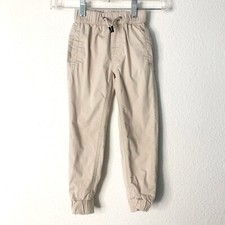 7 For All Mankind Khaki Chino Jogger Elastic Waist and Hem Pants Boys Size 4