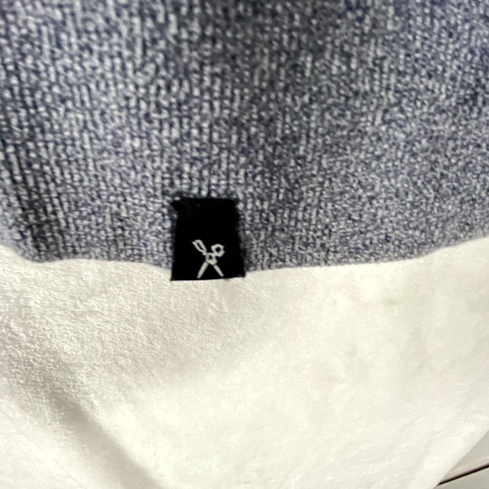 Suéter Marc Ecko Corte y Costura Para Hombres XL Gris Algodón Manga Larga Con Capucha Botón Frontal Foto 3 de 4