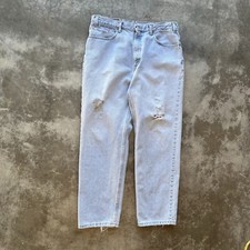 Vintage 90 s Levi s 550 made In USA Light Wash 36x30