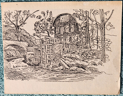 Stockwell's Mill Putney Vermont 1980's Unused Vintage Postcard