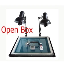 Open Box UV Exposure Unit for Screen Printing with Two-way Clamp 19.7"x19.7"110V