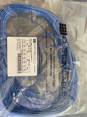 Fiber Optic Jumper Cable SCU/SCU DXZIP 1.6 OFNR 20m | eBay