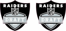 Las Vegas Raiders Draft Mini Football Helmet Decals