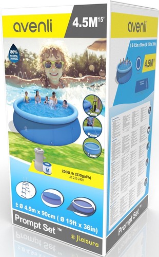 Pool Komplettset QuickUp Set 457 x91cm Schwimmbecken Schwimmbad Aufstellpool - Bild 3 von 22